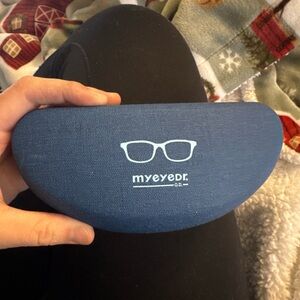 Blue MyEyeDr Glasses Case